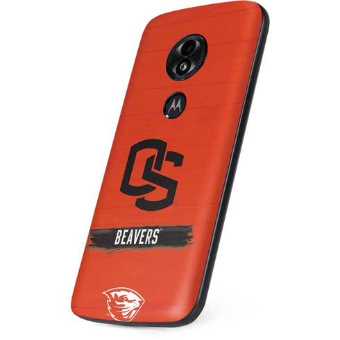 Oregon State University Texture Moto E5 Play Skin